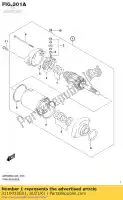 3110032E01, Suzuki, Motor de arranque suzuki  dr xf 650 1997 1998 1999 2000 2001 2017 2018 2019, Novo