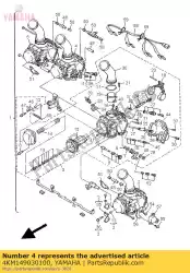 Here you can order the carburetor assy 3 from Yamaha, with part number 4KM149030100: