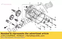 23411GGP900, Honda, arbre, entraînement honda nsc502wh 502 , Nouveau