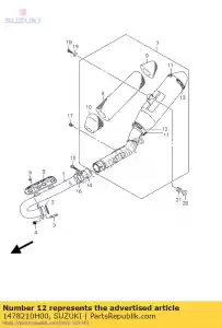 suzuki 1478210H00 opaska, t?umik - Dół