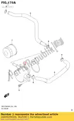 Here you can order the cooler assy,oil from Suzuki, with part number 1660029G00: