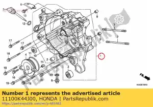 honda 11100K44J00 comp. cárter, r. - Lado inferior