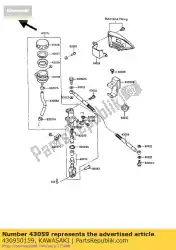 Ici, vous pouvez commander le frein-tuyau, rr auprès de Kawasaki , avec le numéro de pièce 430950159: