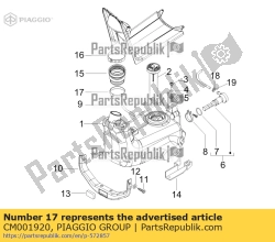 Aprilia CM001920, Abrazadera, OEM: Aprilia CM001920