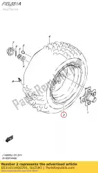rim comp, rr whe van Suzuki, met onderdeel nummer 6531011H00291, bestel je hier online: