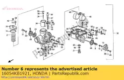 Ici, vous pouvez commander le aucune description disponible pour le moment auprès de Honda , avec le numéro de pièce 16054KB1921: