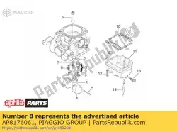 Aqui você pode pedir o jato principal em Piaggio Group , com o número da peça AP8176061: