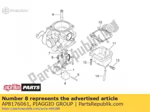 Piaggio Group AP8176061 jato principal - Lado inferior