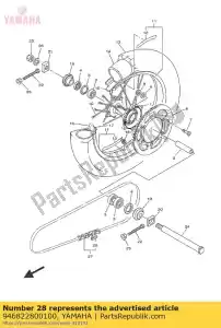 yamaha 946822800100 joint, chain - Bottom side