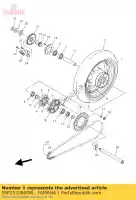 59P25338008L, Yamaha, cast wheel, rear yamaha fz 800 2011 2012, New