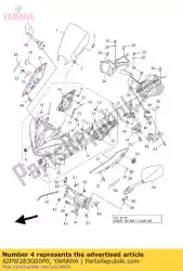 carrosserie, voorkant boven 1 van Yamaha, met onderdeel nummer 42PW283G00P0, bestel je hier online: