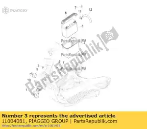 Piaggio Group 1L004081 8 - bateria - Lado inferior