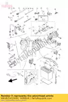 4WV825410000, Yamaha, fio, chumbo yamaha yfm yfmf grizzly x 600 44, Novo