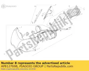 Piaggio Group AP8127698 headlight wiring+boots - Bottom side