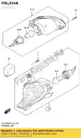 3560115H01, Suzuki, conjunto de lámpara, frontal suzuki  gsx 1300 2008 2009 2010 2011 2012 2014 2015 2016 2017 2018 2019, Nuevo