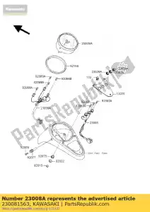 kawasaki 230081563 stopcontact, meter vn1500-d1 - Onderkant