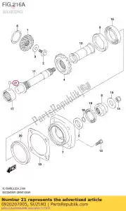 suzuki 0920207005 pin - Bottom side