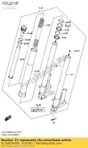 suzuki 5116829G00 entretoise, joint - La partie au fond