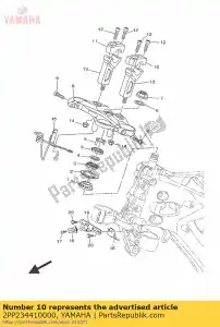 yamaha 2PP234410000 uchwyt, uchwyt górny - Dół