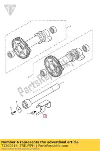 triumph T1200819 arandela de soporte combinada m6 - Lado inferior