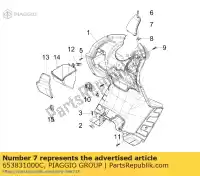 653831000C, Piaggio Group, porta de refrigeração líquida piaggio x 125 250 300 2008 2009, Novo