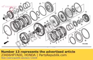 Honda 23406HP7A00 guide, first clutch gear - Bottom side