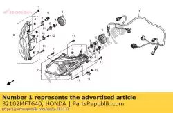 Here you can order the no description available at the moment from Honda, with part number 32102MFT640: