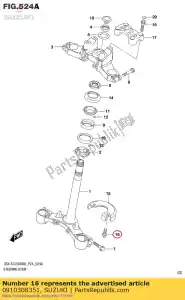 suzuki 0910308351 tornillo, 8x16 - Lado inferior