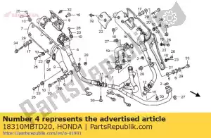 honda 18310MBTD20 silenciador comp., r. - Lado inferior