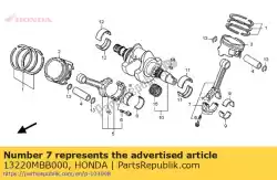 Aqui você pode pedir o rod assy., rr. Conectando em Honda , com o número da peça 13220MBB000: