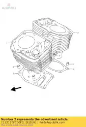 Here you can order the cylinder,rear from Suzuki, with part number 1122110F100F0: