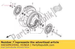 Here you can order the no description available at the moment from Honda, with part number 44650MCH940: