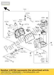 Qui puoi ordinare condotto, aspirazione zr1000b7f da Kawasaki , con numero parte 140730157: