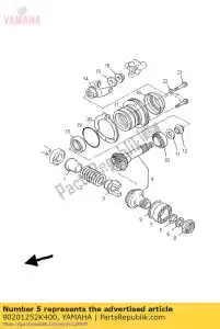 yamaha 90201252K400 podk?adka, p?yta (1fk) - Dół