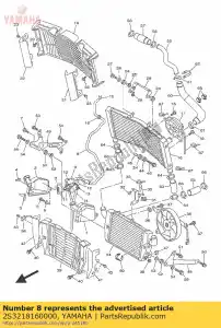 yamaha 2S3218160000 tubo 1 - Lado inferior