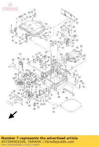 yamaha 4XY2849E0100 cerniera 4 - Il fondo