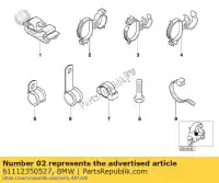 61112350527, BMW, cable holder bmw c1 125 200 2000 2001 2002 2003 2004, New