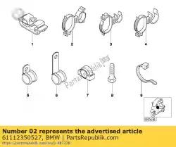 Here you can order the cable holder from BMW, with part number 61112350527: