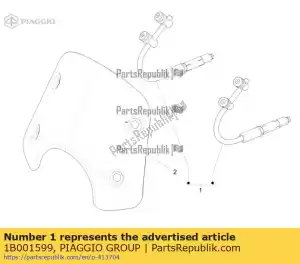 Piaggio Group 1B001599 kit de parabrisas - Lado inferior