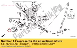 Aqui você pode pedir o capa, r. Alavanca de manivela em Honda , com o número da peça 53176MENJ01:
