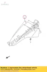 Qui puoi ordinare parafango anteriore da Suzuki , con numero parte 5311140J00YNJ: