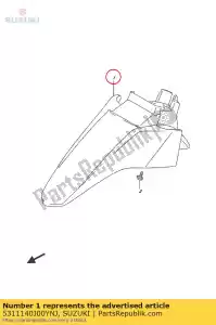 suzuki 5311140J00YNJ parafango anteriore - Il fondo