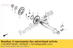 Aqui você pode pedir o mola, engrenagem balanceadora em Honda , com o número da peça 13424MY5600: