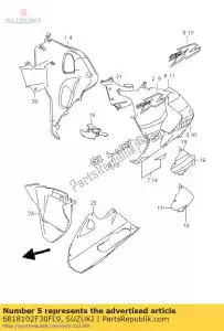 Suzuki 6818102F30FL9 emblema, tl1000r, - Il fondo