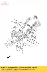 Here you can order the engine bracket comp. 2 from Yamaha, with part number 1SDF14200000: