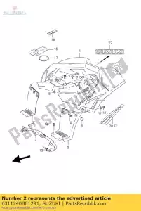 suzuki 6311240B01291 corpo, pára-choque, r - Lado inferior