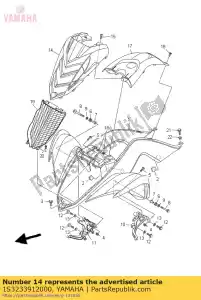 yamaha 1S3233912000 panneau, avant - La partie au fond