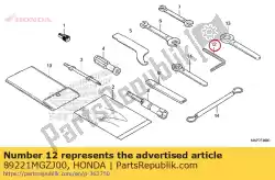 Here you can order the wrench, hex., 5mm from Honda, with part number 89221MGZJ00: