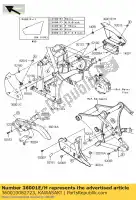 360010082723, Kawasaki, lado da capa, direita, c.p. azul vn900c7 kawasaki vn 900 2007, Novo