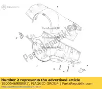 1B005469000R7, Piaggio Group, handlebar lower cover     , New